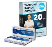 Tampone Rapido Covid-19 - Kit 20 Test Antigenici Nasali Autodiagnostici - Risultato in 15 Minuti - Rilevamento Varianti 2025 - Certificazione CE 1434