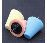 Tampone Schiuma Conico per Ceretta Auto 80mm | Applicazione uniforme cere, riduce sprechi prodotto, per superficie liscia, compatibile buffer elettrici, uso professionale