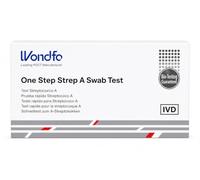 Tampone Streptococco A, Test Streptococco da Tampone Faringeo per Adulti e Bambini, Autotest Rapido per la Rilevazione Qualitativa dell'Antigene dello Streptococco di Gruppo A, 1 Test