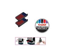 Tamponi 6/4912-2 - blu/rosso - Trodat - Blister 2 pezzi