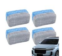 Tamponi applicatori | Set di 4 senza graffi per pulizia automatica e dettaglio, applicatore per cera auto e trattamento, per pulizia, applicazione di sigillanti e condizionatori e lucidanti