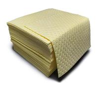 Tamponi assorbenti per olio Tappetino assorbente per fuoriuscite chimiche in polipropilene Può assorbire olio, acqua/acido, alcali e altri fluidi per uso industriale e per interni(Size:100 pieces/2mm)