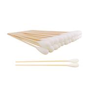 Tamponi di cotone lunghi 6 pollici, grandi cotton fioc con manico in legno per cani 500 pezzi