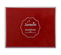 Tamponi di inchiostro di grandi dimensioni, lavabili, per scrapbooking, per pittura con le dita per bambini, per hobbistica, timbri di gomma, cartoline fai da te, dipinti(rosso)