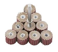 Tamponi di levigatura, carta vetrata, 10 pezzi Ruota lamellare Disco for levigatura Trapano abrasivo Utensili for lucidatura abrasivi 120/180/240/320/400/600 Grana Lucidatura Macinare(120 grit)