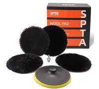 SPTA 180mm Lucidatura Pad lana di agnello Pastiglie Ceretta Kit con gancio Cuffia per lucidatrice