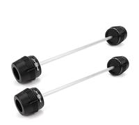 Tamponi Forcella Asse Protezione Per Asse Ruota Forcella Anteriore E Posteriore Per Motocicletta, Per YAMAHA MT-03 MT03 MT 03, Antiurto Per Telaio Anticollisione Moto(Nero,Anteriore Posteriore)
