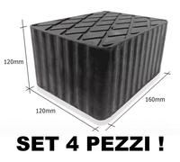 Tamponi in gomma H 120 mm per ponti sollevatori ruote - MADE IN ITALY-4 pezzi -@