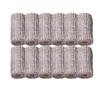 Tamponi in lana d'acciaio, tampone per scrubber in lana d'acciaio, 12X Lavapiatti, Lavapavimenti multiuso, strumento per la pulizia della casa per cucina, bagno