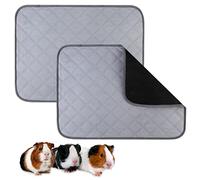 Tamponi Lavabili per Pipì di Porcellino D'India, 2 Pezzi Tappetini per Gabbia, Fodere per Gabbie per Porcellini D'India, Coperta Assorbente per Piccoli Animali Conigli (60 x 45 cm)