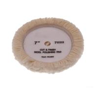 Tamponi lucidanti in lana naturale per taglio e lucidatura con misure da 12,7 a 22,9 cm, compatibili con macchine pneumatiche ed elettriche per una finitura efficace (17,8 cm)