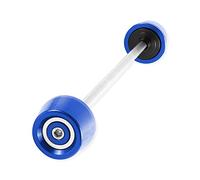 Tamponi Motociclo Per Suzu&ki GSX-R600 GSX-R750 GSX-R1000 GSXR 600 750 1000 Moto Assale Anteriore Forcella Ruota Protector Crash Sliders Cap Pad(Blue and Silver)