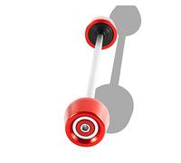 Tamponi Motociclo Per Suzu&ki GSX-R600 GSX-R750 GSX-R1000 GSXR 600 750 1000 Moto Assale Anteriore Forcella Ruota Protector Crash Sliders Cap Pad(Red and Sliver)