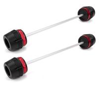 Tamponi Paratelaio Protezioni Per YZF-R7 2021 2022 2023 Moto Anteriore E Posteriore Perno Forcella Ruota Protezione Antiurto Slider Copertura Kit Pastiglie(Front Rear-red)