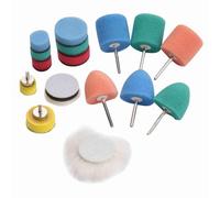 Tamponi per lucidatura 16 pezzi Kit tamponi per lucidatura dettagli Strumenti ad alte prestazioni e lucidatura per maniglia faro ruota auto e piccole aree strette