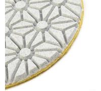 Tamponi per lucidatura da 100 mm, kit per lucidatura a umido e asciutto, in 3 fasi, per granito, cemento, marmo, terrazzo, set di strumenti per lucidare pavimenti (grana 1)