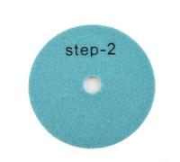 Tamponi per lucidatura da 100 mm, kit per lucidatura a umido e asciutto, in 3 fasi, per granito, cemento, marmo, terrazzo, set di strumenti per lucidare pavimenti (grana 2)