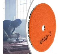 Tamponi per lucidatura da 100 mm, kit per lucidatura a umido e asciutto, in 3 fasi, per granito, cemento, marmo, terrazzo, set di strumenti per lucidare pavimenti (grana 3)