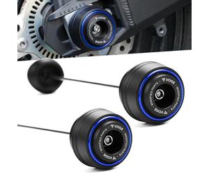 Tamponi Ruota Forcella Asse Anteriore e Posteriore Moto Accessori per Voge Valico DS900X DS525X 900 525 DSX DSX525 DSX900 2024 2025 Protezione Anticollisione Coperture Decorative Assale (Blu)