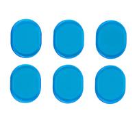 Tamponi smorzatori per batteria 6 pezzi |Silenziatori in silicone per la riduzione del volume |Studio a casa/Studio/Performance dal vivo |Facile da installare e staccare, (Blue)