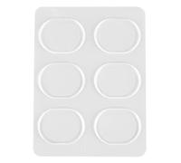 Tamponi smorzatori per batteria 6 pezzi |Silenziatori in silicone per la riduzione del volume |Studio a casa/Studio/Performance dal vivo |Facile da installare e staccare, (Transparent)