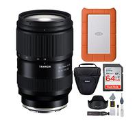 Tamron Di III VXD G2 - Obiettivo 28-75 mm f/2.8 per Sony E-Mount Bundle con disco rigido esterno portatile da 1 TB, custodia per fotocamera, accessori e scheda di memoria da 64 GB (4 pezzi)