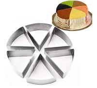 TAMUME Acciaio Inossidabile Anelli per Torte per Muffa di Torta Mousse Ring Mold Ideale per Set di Muffa Torta di Matrimonio e Stampo di Dessert - Confezione da 6 (Tagli Rotondi)