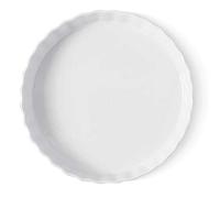 TAMUME Teglia Tonde da Forno in Porcellana per Tortiera e Teglia per Pizza, Teglia Rotonda in Ceramica e Teglia da Forno Scanalata (20cm)