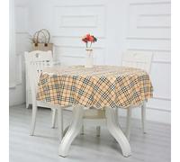 TAMUNI 137-200 cm PVC Hotel Tovaglia Rotonda Impermeabile e Resistente all'olio Grande Tovaglia Rotonda in plastica per Hotel Tovaglia Lavabile e antiscottatura