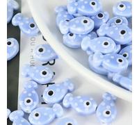 TAMUNI Perline in Porcellana Con Pesciolini, 17 * 9MM 20 Pezzi in Ceramica Fatte a Mano per Creazione di Gioielli Braccialetti Con Pesci Distanziatrici Allentate