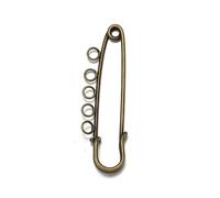 TAMUNI Spille da Balia Grandi in Metallo di Grandi Dimensioni da 20 Pezzi 56 mm in Oro colorato con Spilla da Balia da 3/5 Anelli con Spille da Balia per Gioielli per la Produzione di Spille