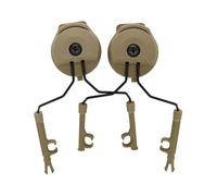 Tan ARC - Kit di montaggio adattatore per guida casco, staffe di montaggio laterali per paraorecchie elettroniche, sistema di attacco rapido per caschi, ideale per allenamento all'aperto