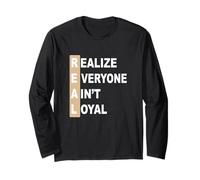 Tan Color Everyone Ain't Real Tan Graphic Maglia a Manica