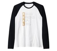 Tan Color Everyone Ain't Real Tan Graphic Maglia con Maniche Raglan