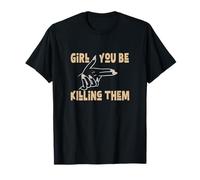 Tan Color Girl You Be Killin' Them Tan Graphic Maglietta