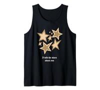 Tan Color I Told The Stars Tan Graphic Canotta