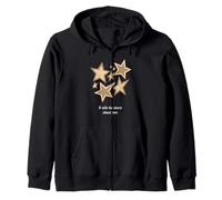 Tan Color I Told The Stars Tan Graphic Felpa con Cappuccio