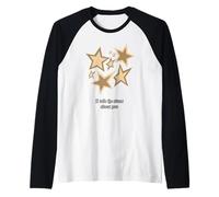 Tan Color I Told The Stars Tan Graphic Maglia con Maniche Raglan