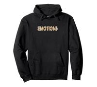 Tan Color Motion Before Emotions Tan Graphic Felpa con Cappuccio