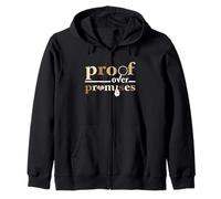 Tan Color Proof Over Promises Tan Graphic Felpa con Cappuccio
