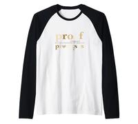 Tan Color Proof Over Promises Tan Graphic Maglia con Maniche Raglan