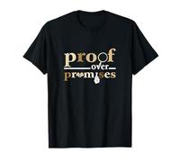 Tan Color Proof Over Promises Tan Graphic Maglietta
