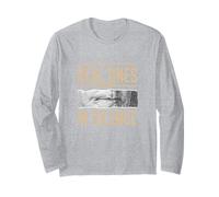 Tan Color Say Less Real Ones Tan WT Grafica Maglia a Manica