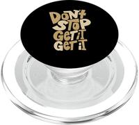 Tan Don't Stop Get It (X2) Grafica a colori marrone chiaro PopSockets PopGrip per MagSafe