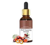 Tan Drops, Reusable Sunless Gradual Tanner, 1,1 x 1,1 x 4,06 Inches Hydrating Tanning Drops 30 ml Travel Size for Body Face Daily Use Indoor Beach and Vacation