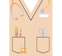 Tan Scrub Nursing Notebook: 200-Page Lined Journal for Nursing, Medical, Dental & Healthcare Students