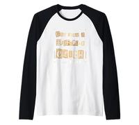 Tan Tagliato da Un Diverso Panno Tan Colore Grafico Maglia con Maniche Raglan