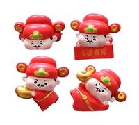 Tanakeji Decorazioni Per Il Cruscotto | 4 Pezzi Ornamento In Resina Dio Della,Decorazioni Per Il Computer,Per Sala Computer Laptop Camera Da Casa TV Uomini Lavoro Ufficio