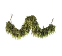 Tanakeji Ghirlanda Natalizia - Decorazione Morbida E Resistente Alle Intemperie,Ghirlanda Di Cedro Dall'Aspetto Realistico | Per Tavolo Interno Ed Esterno