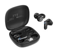 TANALAZ Set di auricolari wireless 2-in-1 i92, combinazione di auricolari open-ear a clip e auricolari semi-intrauricolari a stelo corto, auricolari Bluetooth 6.0 con custodia di ricarica portatile
